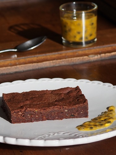  Passion Fruit and Chocolate Fudgy Brownie, with a French twist