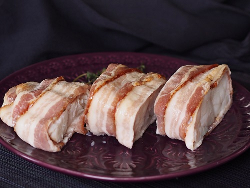 Lotte au lard en rôti, à la plancha ou au barbecue