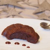 gâteau fondant au chocolat et au caramel au beurre salé