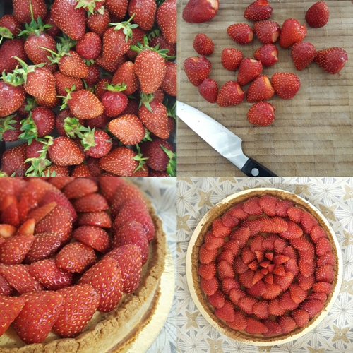  Tarte aux fraises et à la crème d’amande
