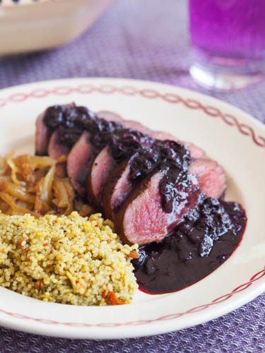 Duck Breast with Blackcurrant Sauce French recipe