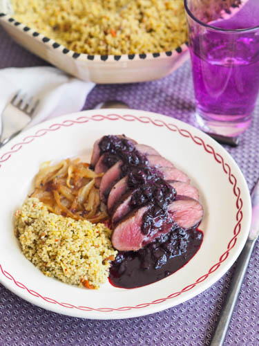 Duck Breast with Blackcurrant Sauce French recipe