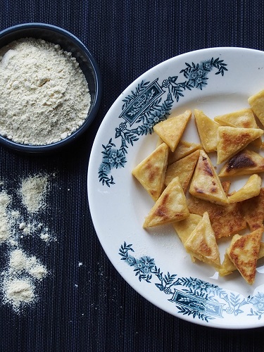South-France Provence Chickpea flour savory pancakes called Panisse Gluten Free Vegan