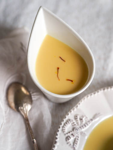 Safron Crème Anglaise Egg Custard