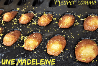 Expression française liée à la cuisine pleurer comme une madeleine