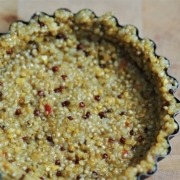pâte à tarte au quinoa en deux ingrédients sans gluten