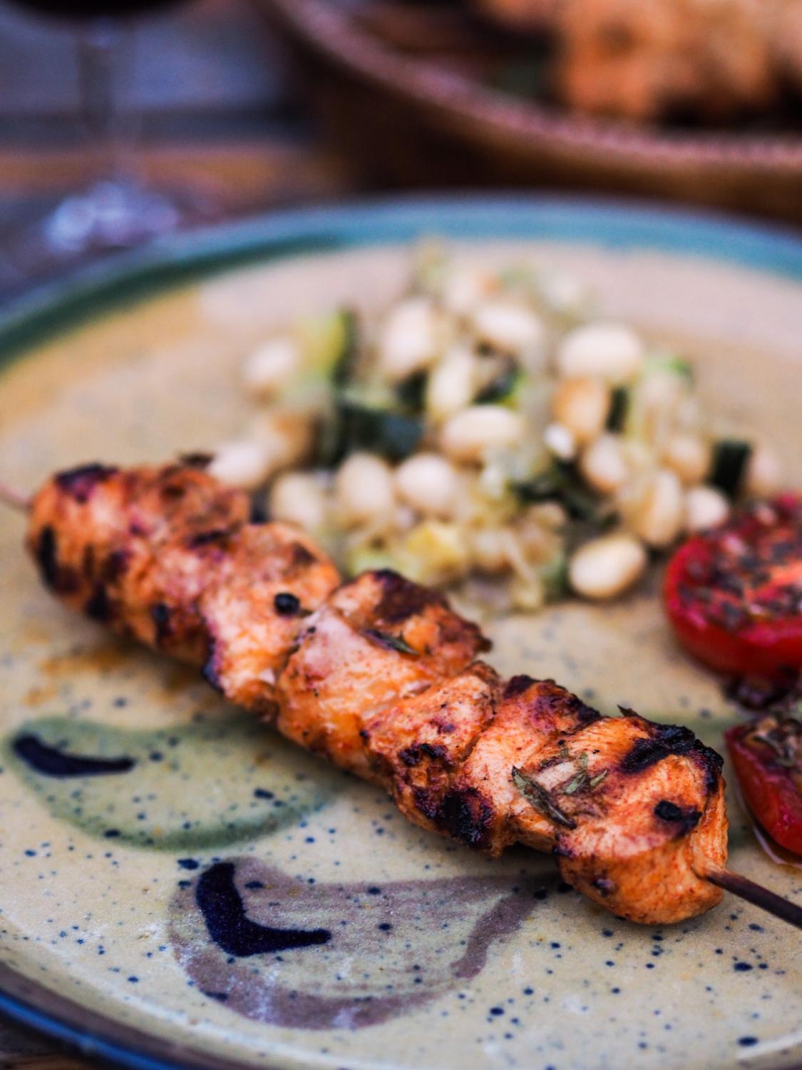 Paprika Marinated Chicken Skewers for BBQ Recipe
