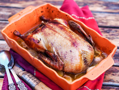 Roast Duckling with Orange Sauce in 2 Ingredients