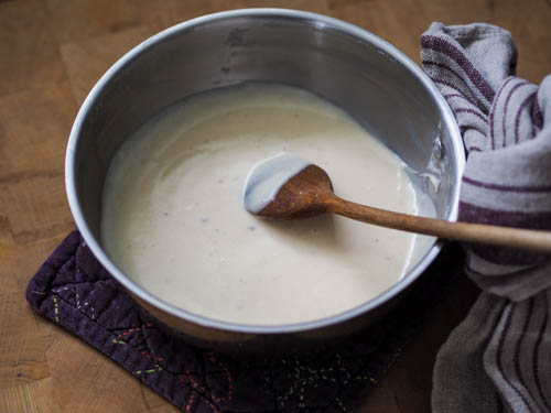 The ultimate French bechamel sauce