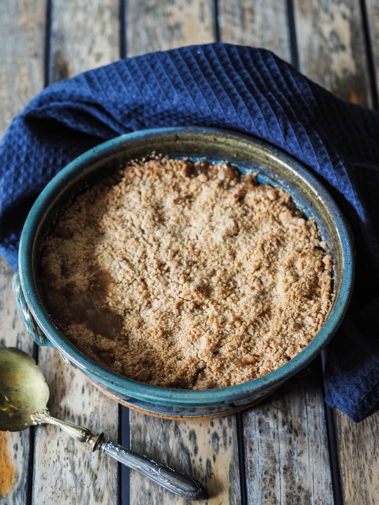 speculoos and apple crumble