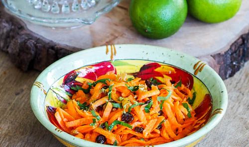 Grated carrots inspired from French chef Alain Passard