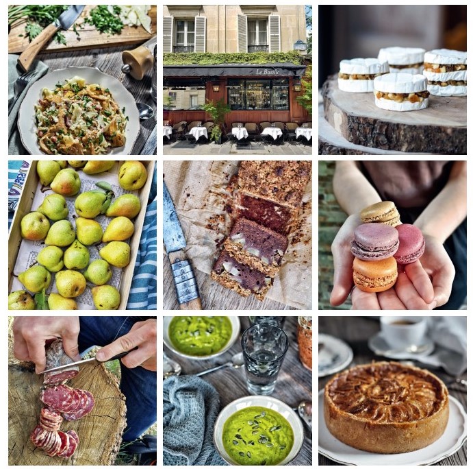 Foof photo frm My Parisian Kitchen featured in National Geographin Traveller 