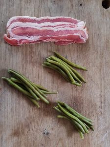 bacon wrapped green beans bundles