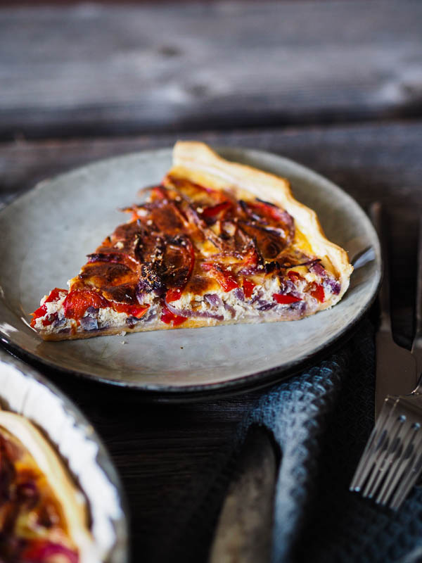 A slice of quiche with a Provencal twist for lunch