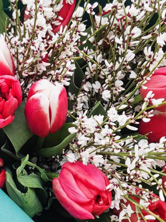 Un joli bouquet de tulipes pour la fête des mères