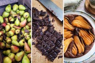 French desserts with pears and chocolate. Easy recipes