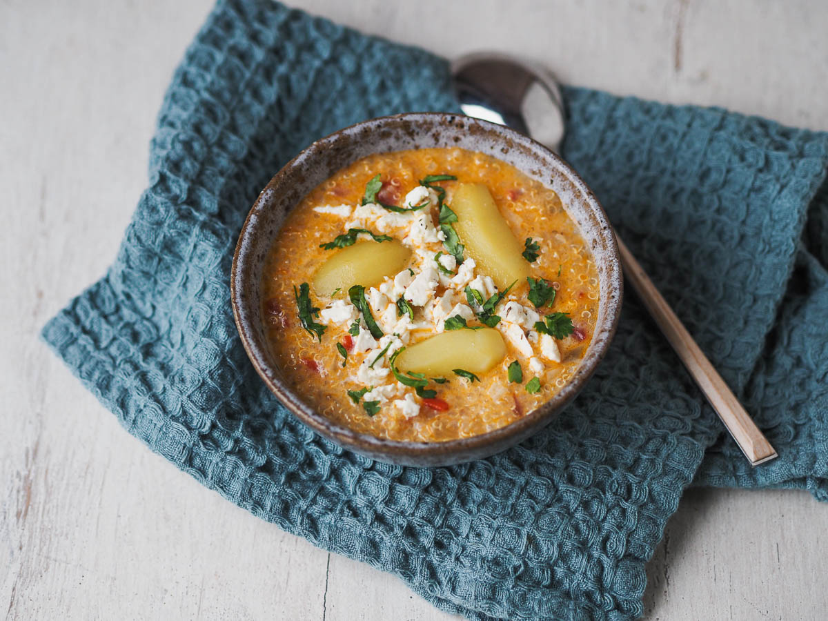 soupe au quinoa une recette très saine et complete qui vient d'amérique du sud