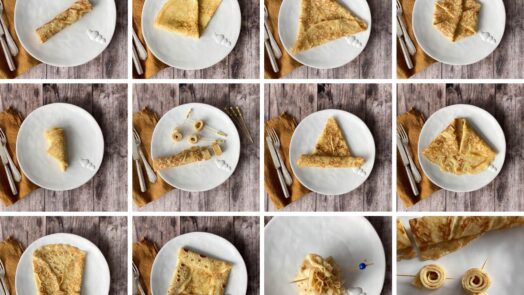 tutorial on how to fold crepes