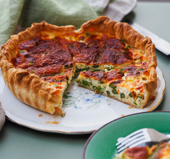 spring quiche recipe with seasonal vegetables