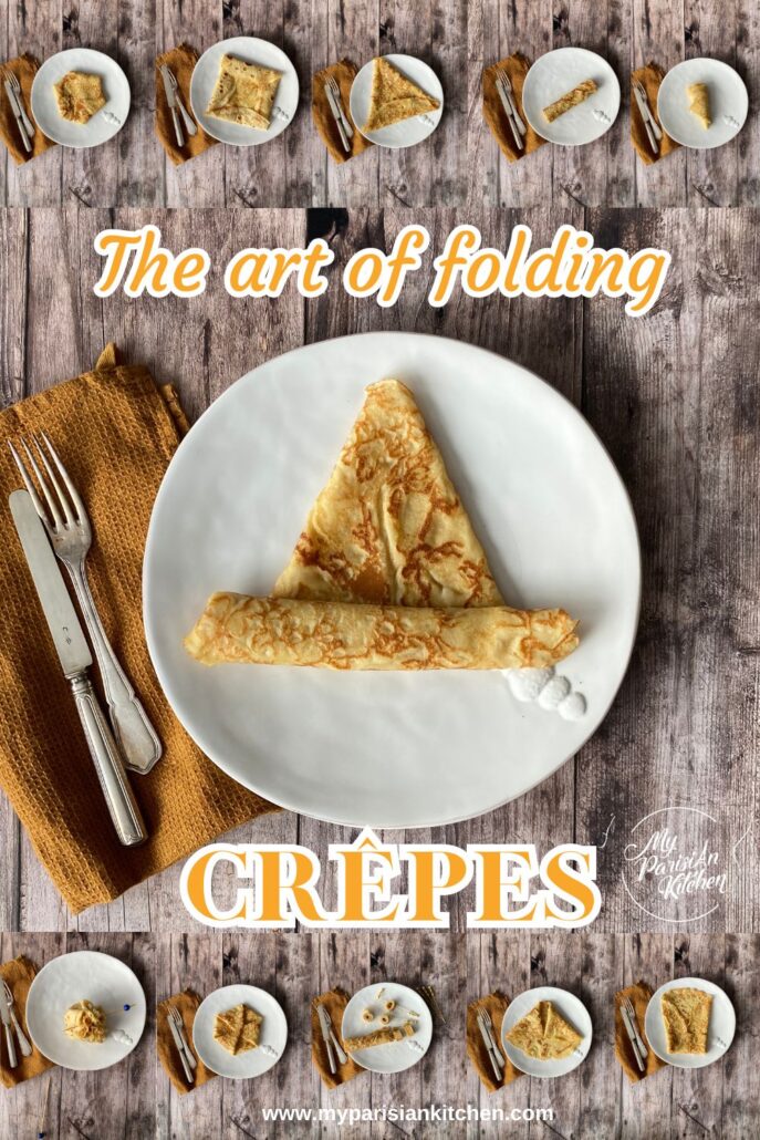 tutoriels on the art of folding crepes, useful and original