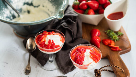 fontainebleau dessert faisselle chantilly et fraises