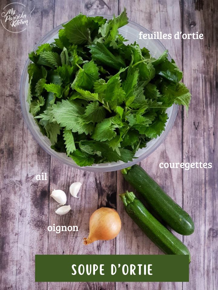 ingrédients pour faire une soupe d'ortie maison