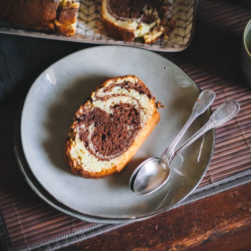 cake marbré maison à la cannelle, une variante du classique cacao